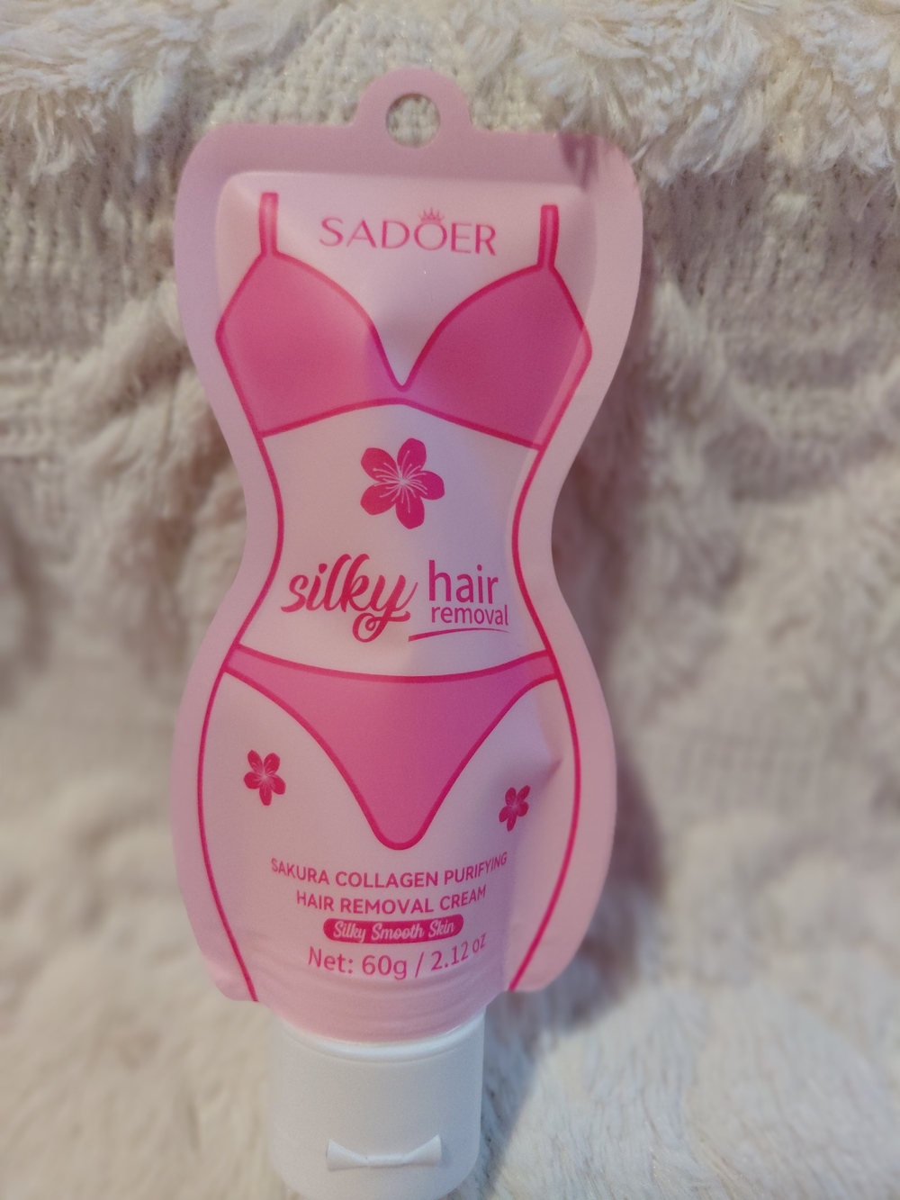 Silky Pink Hair Removal Cream - Sakura Collagen (60g)